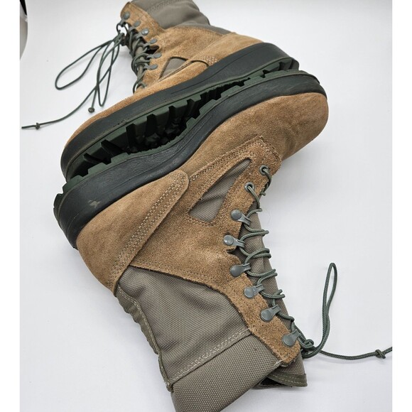 Belleville Military Combat Fly Boots Mens Size 11 Wide Sage Suede FAFTW Tactical main image 5